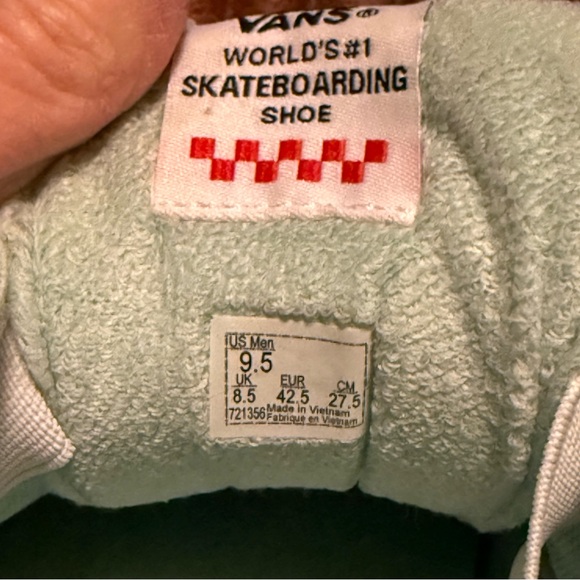 Vans Sneakers in Mint and Cream - Picture 6 of 6